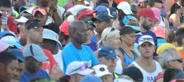 Runners at the start of the Varsity Kudus 15km race in January 2018